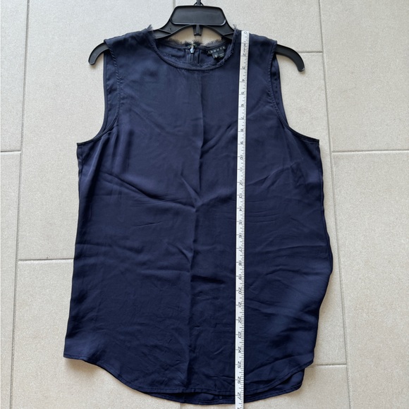 Theory Silk Tank Navy Size M - Picture 5 of 9